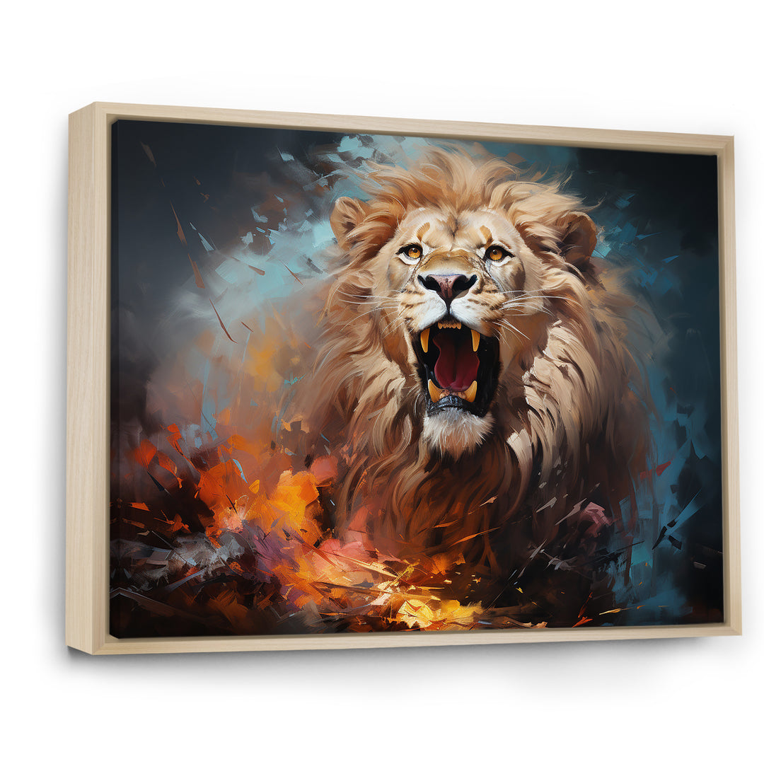 Lions Untamed Energy - Brown Lion Wall Art