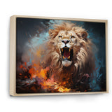 Lions Untamed Energy - Brown Lion Wall Art