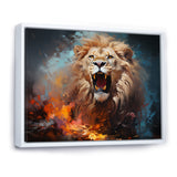 Lions Untamed Energy - Brown Lion Wall Art