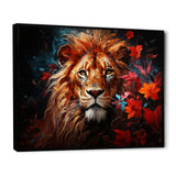 Lion Vivid Majesty - Lion Living Room Wall Art