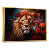 Lion Vivid Majesty - Lion Living Room Wall Art