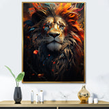 Lion Wild Essence - Lion Canvas Wall Art