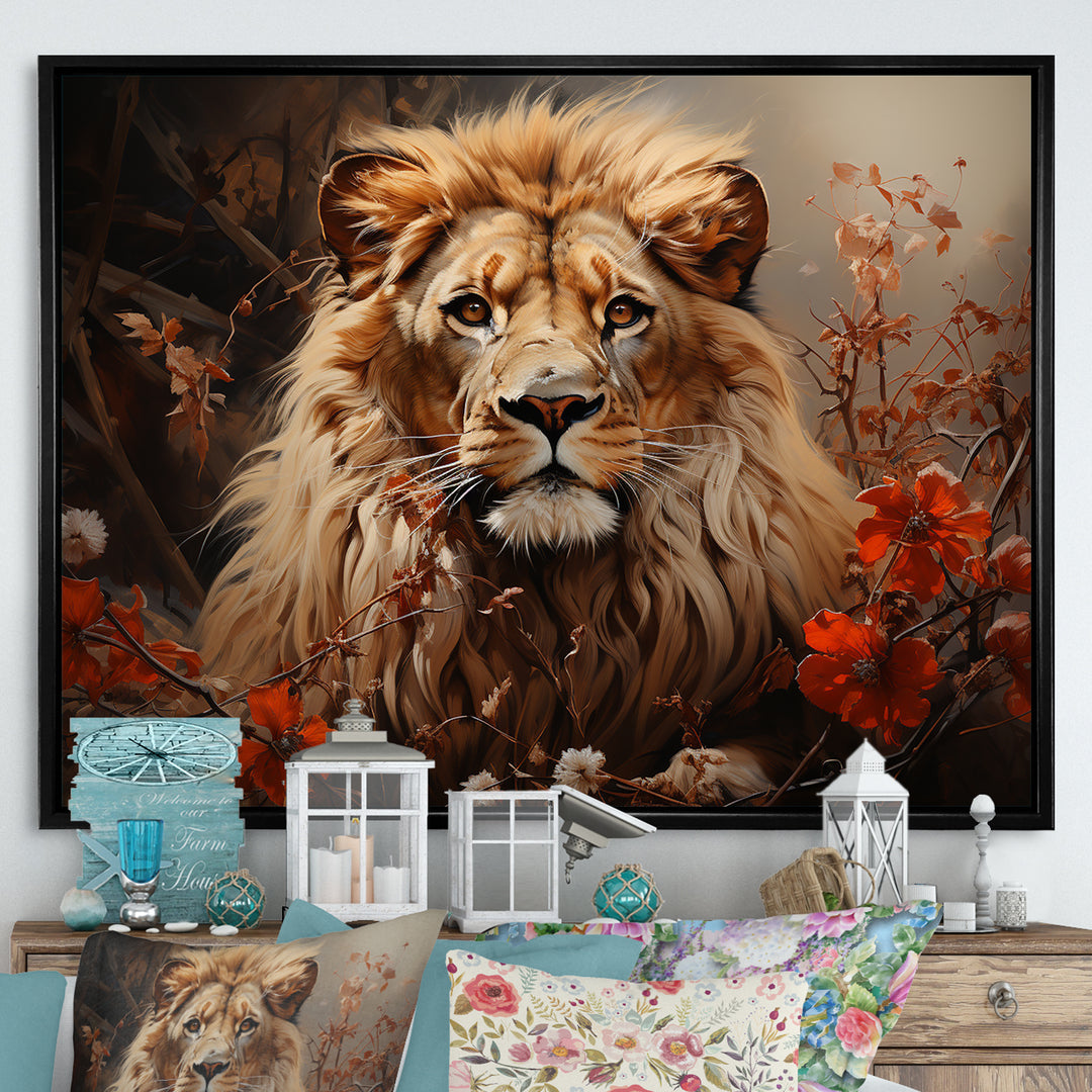 Lion Wilderness Symphony - Lion Wall Decor