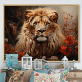 Lion Wilderness Symphony - Lion Wall Decor
