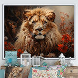 Lion Wilderness Symphony - Lion Wall Decor
