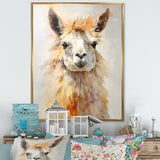 Furry Llama Portrait - Llama Wall Art Prints