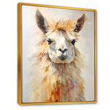 Furry Llama Portrait - Llama Wall Art Prints