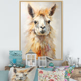 Furry Llama Portrait - Llama Wall Art Prints