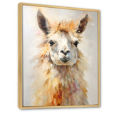 Furry Llama Portrait - Llama Wall Art Prints