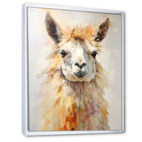 Furry Llama Portrait - Llama Wall Art Prints