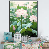 Lotus Minimalism Dream I - Floral Canvas Wall Art