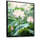 Lotus Minimalism Dream I - Floral Canvas Wall Art