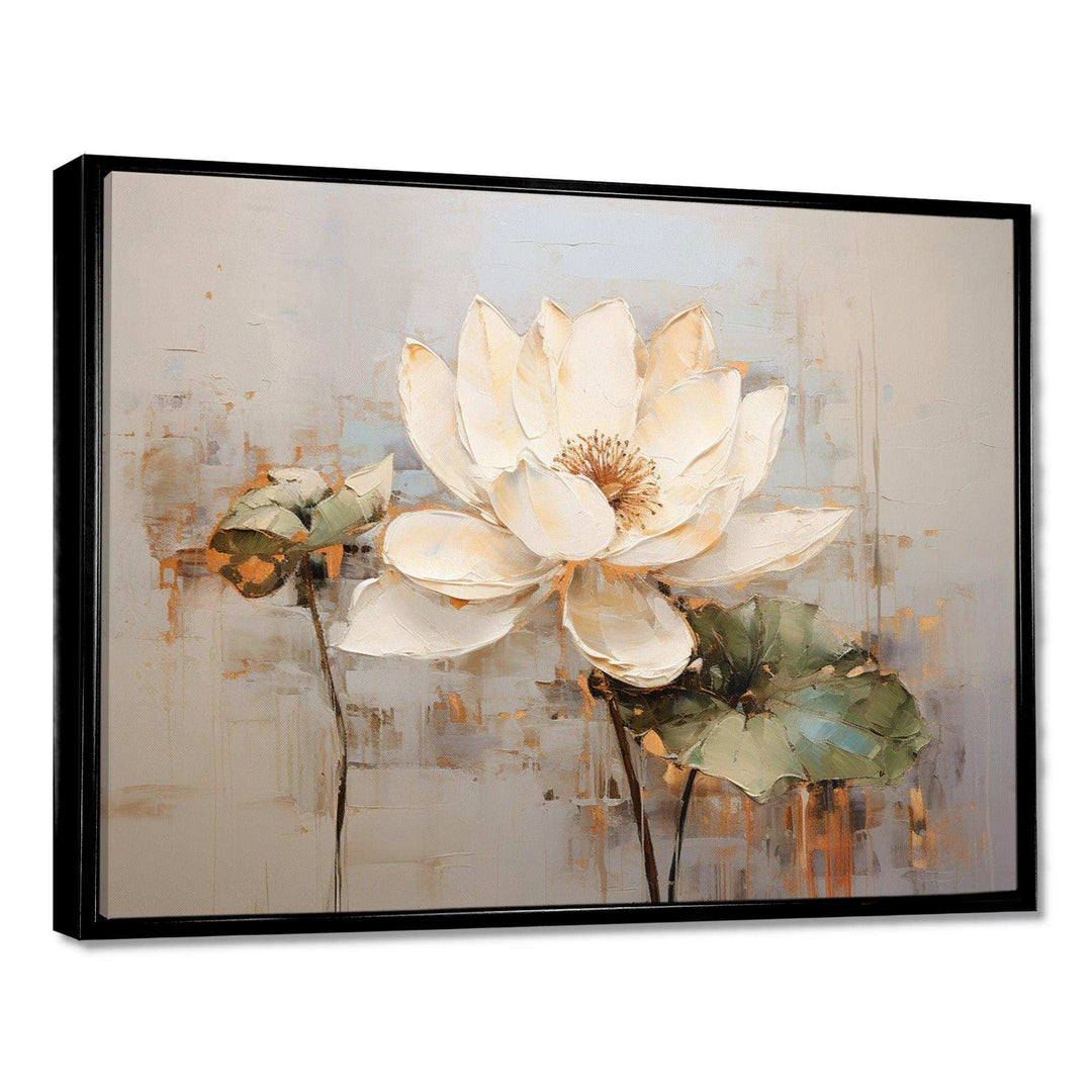 Vintage Lotus Connection II - Floral Canvas Wall Art
