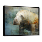 Grey Humble Manatee - Manatee Home Decor Art