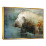 Grey Humble Manatee - Manatee Home Decor Art