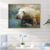 Grey Humble Manatee - Manatee Home Decor Art
