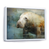 Grey Humble Manatee - Manatee Home Decor Art