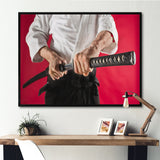 Man Training Aikido Martial Arts Studio - Martial Arts Canvas Wall Art
