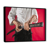Man Training Aikido Martial Arts Studio - Martial Arts Canvas Wall Art