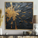 Black And Gold Abstract Meditation II - Abstract Canvas Wall Art