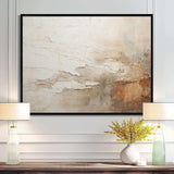 Beige And Brown Paint Fusion - Abstract Canvas Wall Art