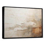 Beige And Brown Paint Fusion - Abstract Canvas Wall Art