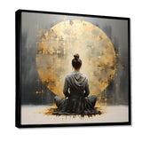 Minimalism Meditation Pose I - Spiritual Canvas Wall Art