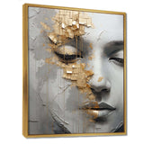 Woman Meditation Mind III - Fashion Canvas Wall Art