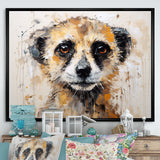 Cute Meercat Portrait - Meercat Wall Decor