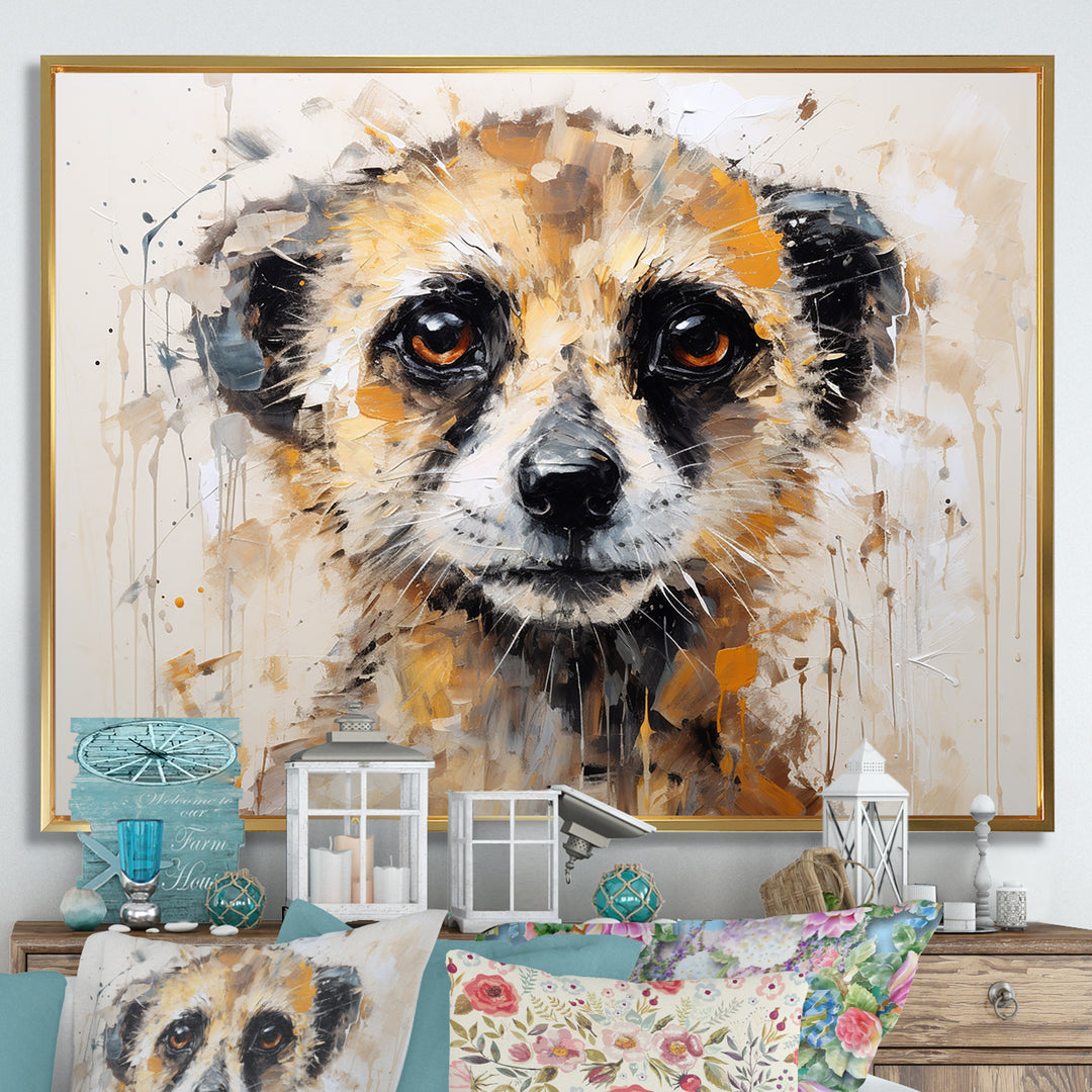 Cute Meercat Portrait - Meercat Wall Decor