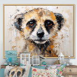 Cute Meercat Portrait - Meercat Wall Decor