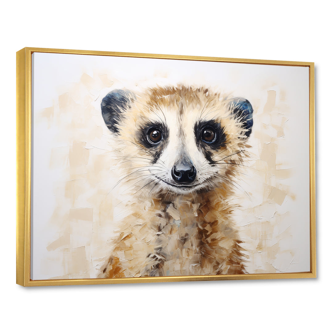 Minimalism Meercat Portrait - Meercat Wall Decor
