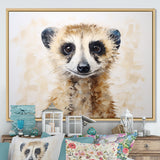 Minimalism Meercat Portrait - Meercat Wall Decor