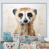 Minimalism Meercat Portrait - Meercat Wall Decor