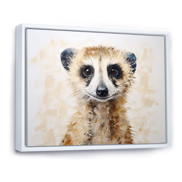 Minimalism Meercat Portrait - Meercat Wall Decor