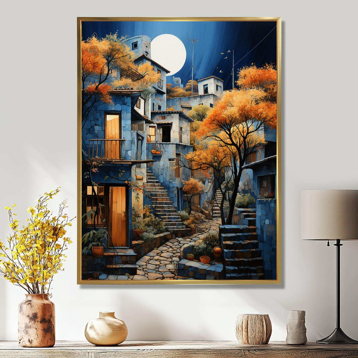 Mexican Art Landscape Oaxacan Odyssey II - People Canvas Wall Art