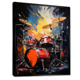 Popart Music Drums - Music Canvas Wall Art