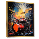 Popart Music Drums - Music Canvas Wall Art