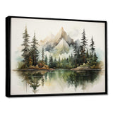 Watercolor Mountain Dreamscape - Landscapes Canvas Wall Art