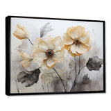 Minimalism Morning Glory - Floral Canvas Wall Art