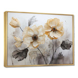 Minimalism Morning Glory - Floral Canvas Wall Art