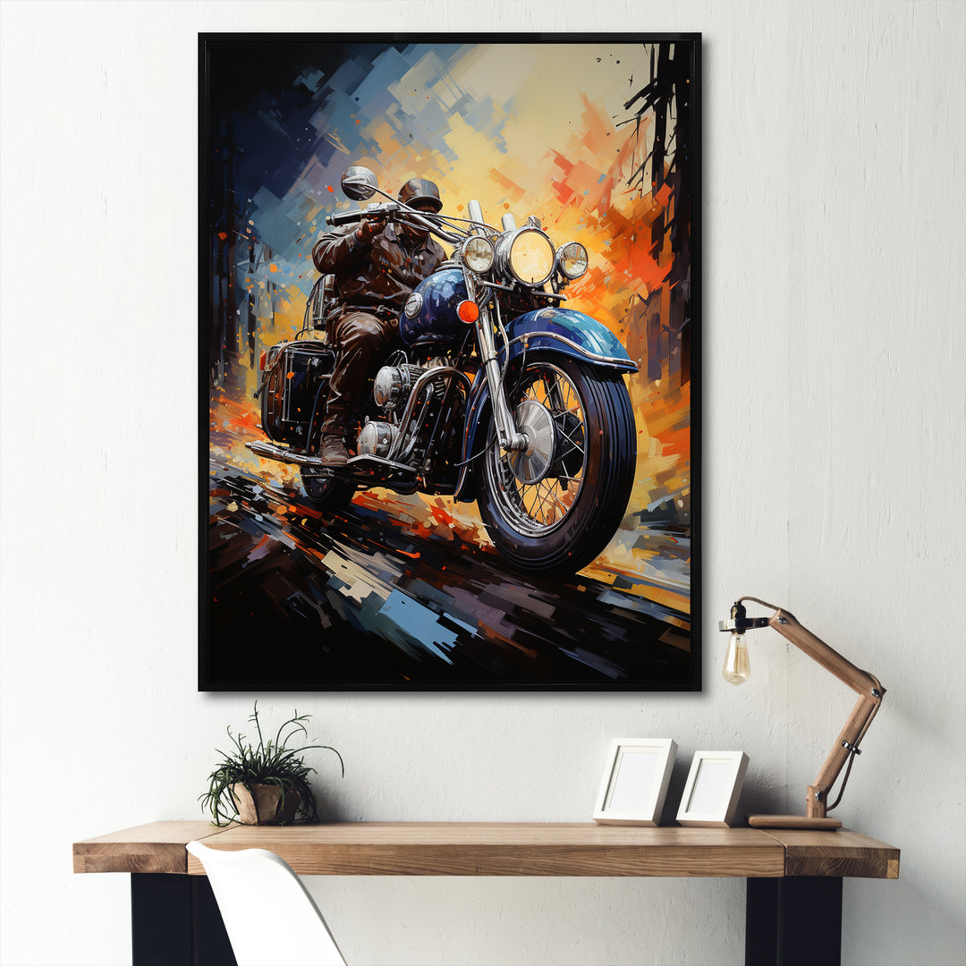 Fantasy Motorcycle Odyssey - Motorcycle Canvas Wall Art