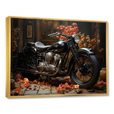 Noir Motorcycle Mystery - Motorcycle Canvas Wall Art