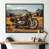 Rustic Adventure Motorcycle - Motorcycle Canvas Wall Art