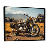 Rustic Adventure Motorcycle - Motorcycle Canvas Wall Art