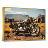 Rustic Adventure Motorcycle - Motorcycle Canvas Wall Art