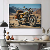 Rustic Adventure Cruiser Motorcycle - Transportation Canvas Wall Art