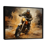 Speedy Motorcycle Blur - Motorcycle Canvas Wall Art