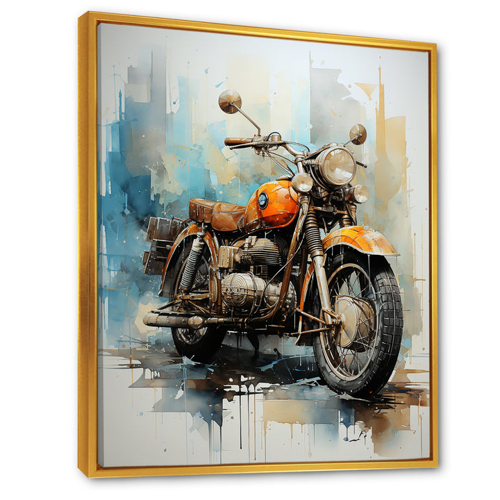 Surreal Motorcycle Journey - Motorcycle Canvas Wall Art