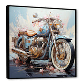 Motorcycle Freedom Awaits - Motorcycle Canvas Wall Art